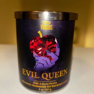 Disney Villains Bath & Body Works Evil Queen Candle with Red Apple Design